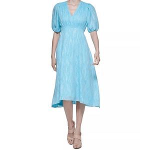 CALVIN KLEIN Women's Balloon-Sleeve Midi Dress Size 6